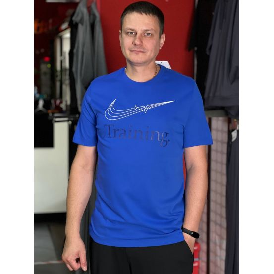 ФУТБОЛКА Nike Mens Blue Training T-Shirt Dri-Fit ФУТБОЛКА Nike Mens Blue Training T-Shirt Dri-Fit