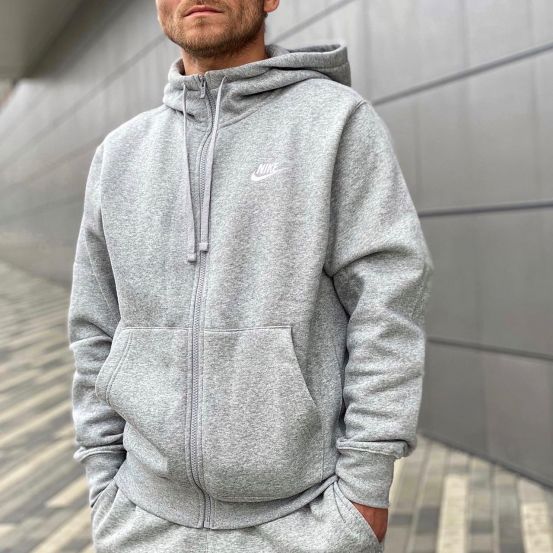 ТОЛСТОВКА M NSW CLUB HOODIE FZ BB 