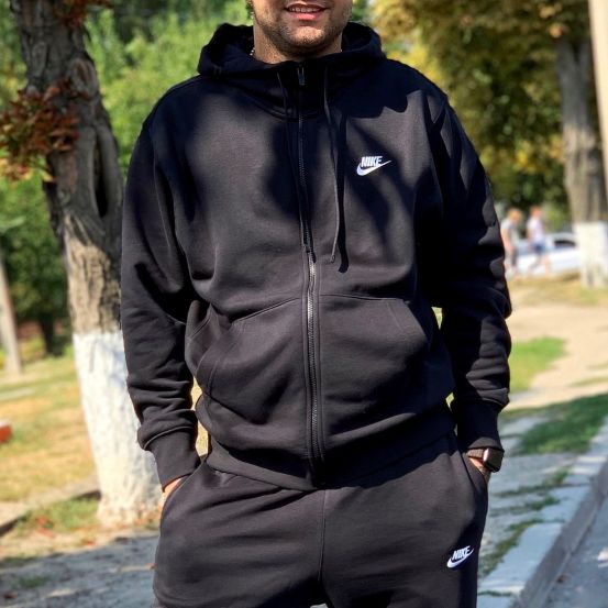 ТОЛСТОВКА M NSW CLUB HOODIE FZ FT 