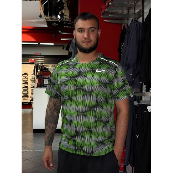 ФУТБОЛКА Nike Festival Miler Green/Grey 